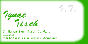 ignac tisch business card